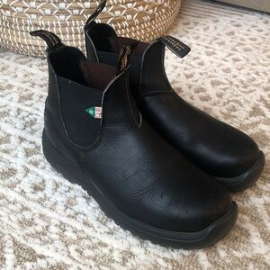 BLUNDSTONE Work & Safety Boots #163 / Steel-Toe Boots, Black - Size US Men's 10